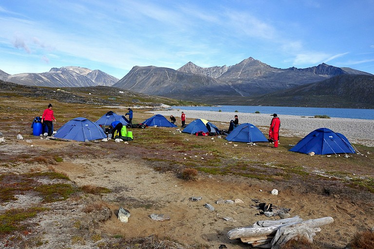 Kamp bij Uunartoq.