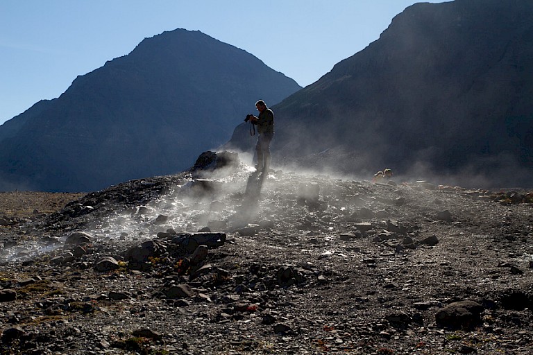 Er zijn nog enkele warmwaterbronnen in Oost-Groenland.