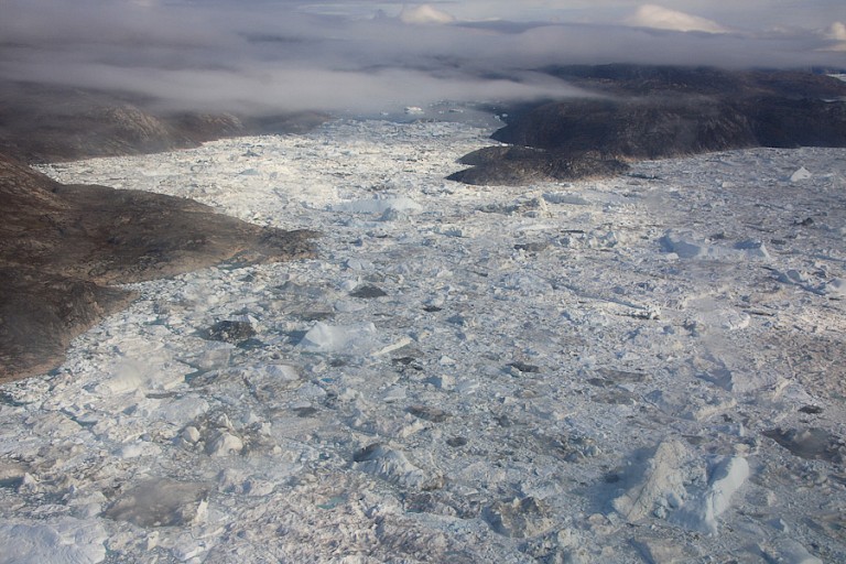 De Kangiafjord vanuit de helikopter (excursie vanuit Ilulissat).