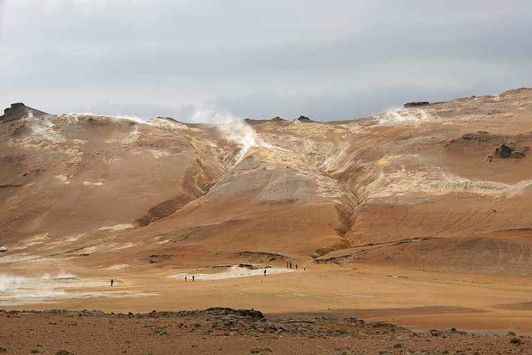 Het geothermische gebied Námaskarð, in de omgeving van Mývatn.