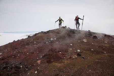 Grimsvötnkrater. Skitrekking Vatnajökull, IJsland. Foto IMG.