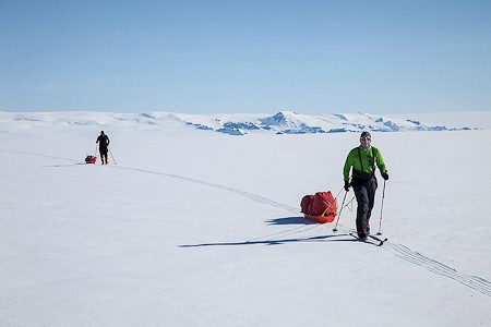 Skitrekking Vatnajökull, IJsland. Foto IMG.