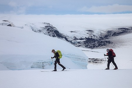 Skitrekking Vatnajökull, IJsland. Foto IMG.