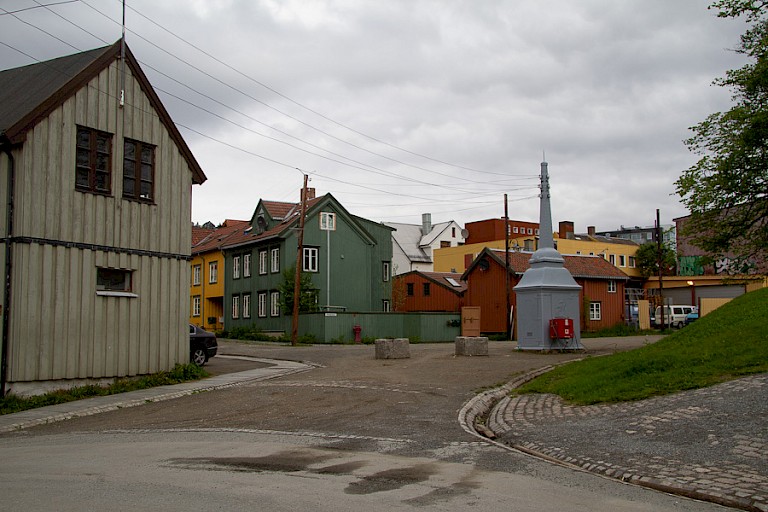 Straatje in Tromsø.
