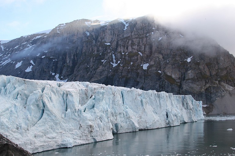 Gletsjerfront in de Bellsund.