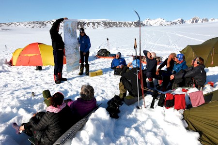 Skitrekking Newtontoppen, Spitsbergen.