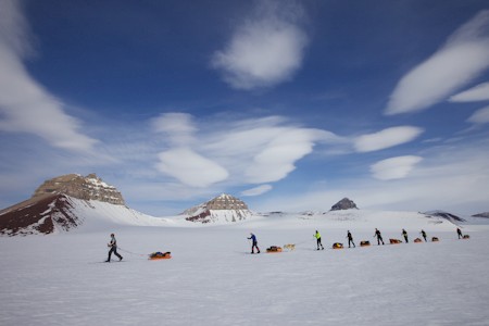 Skitrekking Newtontoppen, Spitsbergen.
