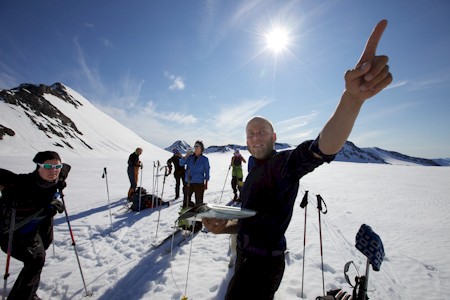 Skitrekking Newtontoppen, Spitsbergen.