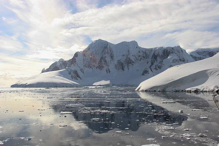 Stilleven bij Antarctica.