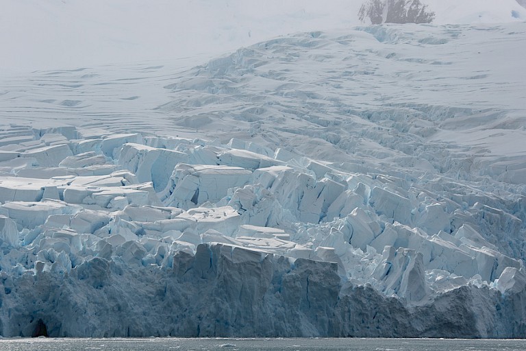 Gletsjerfront in Cierva Cove.