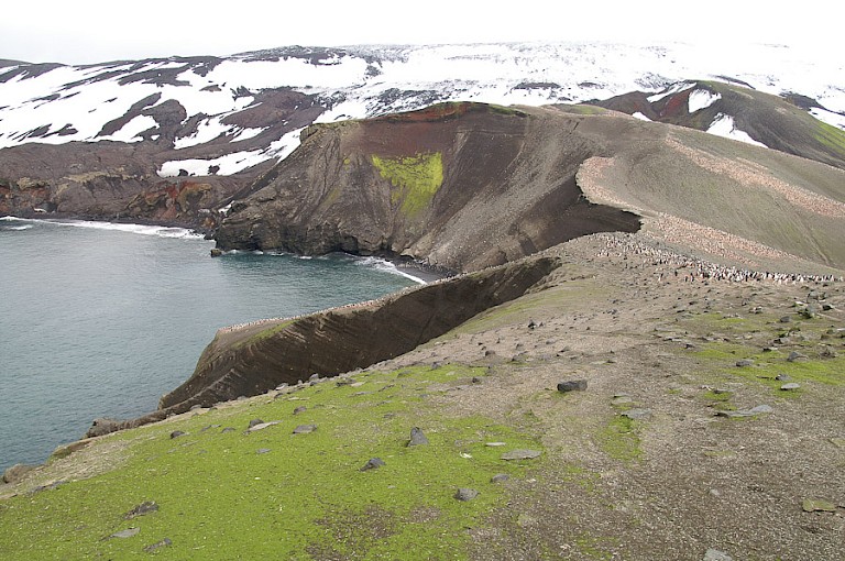 Het vulkanische eiland Deception