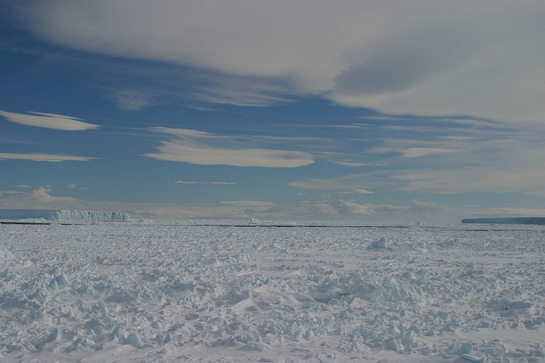 Het meerjarig pakijs in de Weddellzee.