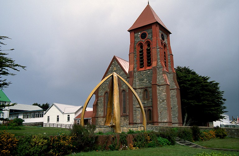 Kerk in Stanley, Falklandeilanden.