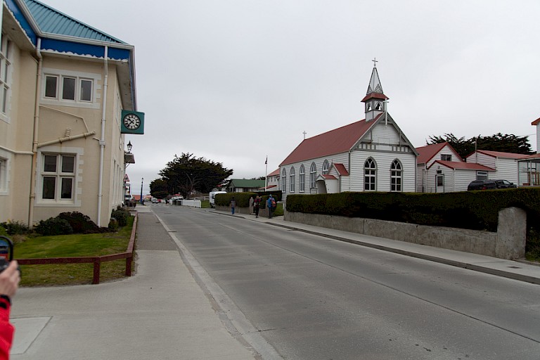 Straatje in Stanley (Falklandeilanden).