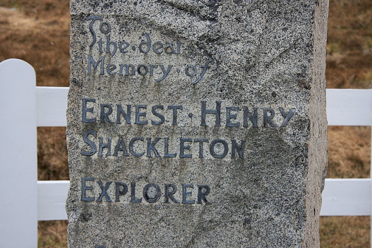 Graf van Shackleton bij Grytviken.